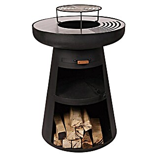 Purline Holzkohlegrill EFP55RB (Durchmesser Grillfläche: 60 cm, Schwarz)