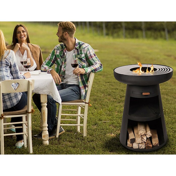 Purline Barbacoa de carbón EFP55RB (Diámetro de la superficie de la parrilla: 60 cm, Negro) | BAUHAUS