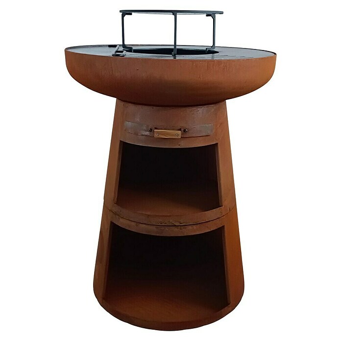 Purline Barbacoa de carbón EFP55CO (Diámetro de la superficie de la parrilla: 60 cm, Óxido) | BAUHAUS