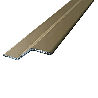Rufete Perfil de desnivel de nivelación Oro (83 cm x 37 mm x 12 mm, Aluminio)