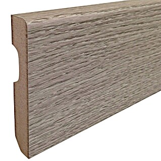 Rufete Rodapié de melamina Roble blanco (224 cm x 14 mm x 80 mm, MDF)