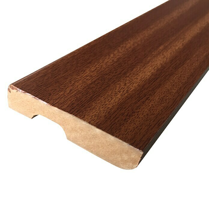 Listones madera Sapelly 1 x 3 x 1000 mm. Paquete de 10 unidades. Marca  Constructo. Ref: 480141. 