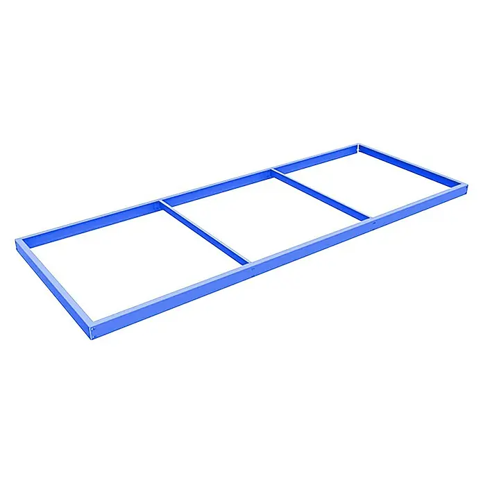 Simonrack Simonforte Estante adicional - L x An: 240 x 60 cm, Azul - Marco metálico azul con tres secciones rectangulares, ideal para aplicaciones industriales o proyectos personalizados. Construcción duradera.