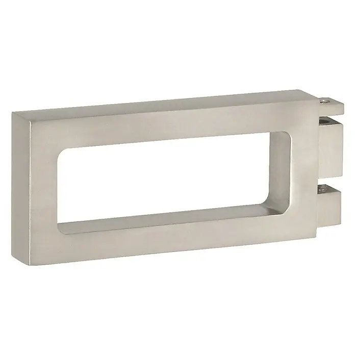 Expo Ambiente Endstück Air - Edelstahloptik, Geeignet für: 32 x 11 mm Profil - Rechteckiger Möbelgriff aus gebürstetem Nickel. Moderner Stil für Schränke und Schubladen, verleiht jedem Raum Eleganz.