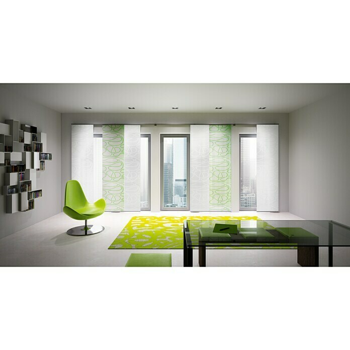 60 | Polyester, 100 (Grün, Expo cm) BAUHAUS Ambiente Flächenvorhang 300 Move % x