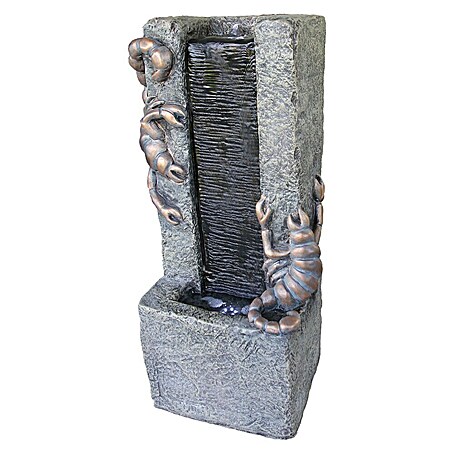 Silex Gartenbrunnen Skorpion (34 x 24,5 x 70 cm, Kunststoff)