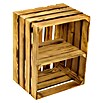 Holzregal (B x H: 40 x 50 cm, Holz, Braun)
