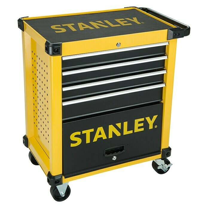 Stanley Carro portaherramientas STMT1-74305 (L x An x Al: 68 x 85,5 x 47, Chapa de acero, Amarillo / negro)