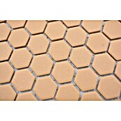 Mosaikfliese Hexagon Uni HX AT27 (26 x 30 cm, Orange, Matt)