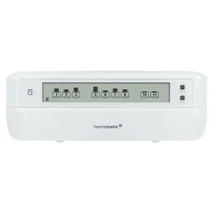 Homematic IP Fußbodenheizungsregler HmIP-FALMOT-C12 - 5,2 x 24,2 x 8,5 cm - Homematic IP Wandtaster mit Display: Steuern Sie Ihr Smart Home komfortabel per Knopfdruck und sehen Sie den Status auf dem Display.