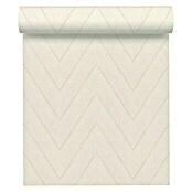 AS Creation Hygge Vliestapete Zickzack (Creme, Grafisch, 10,05 x 0,53 m)