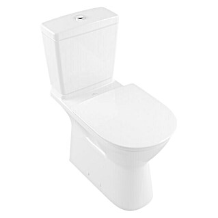 Villeroy & Boch ViCare Stand-WC für Kombination (Spülrandlos, Mit schmutzabweisender & antibakterieller Glasur, Spülform: Tief, WC Abgang: Waagerecht, Weiß)
