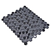 Mosaikfliese (26 x 30 cm, Schwarz, Matt)