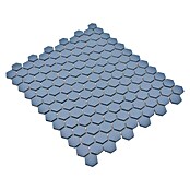 Mosaikfliese (26 x 30 cm, Blau, Matt)