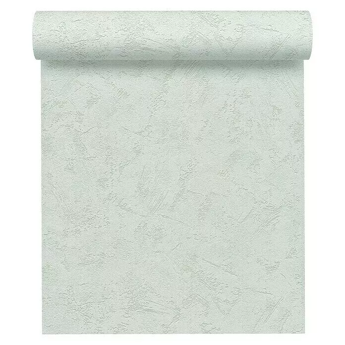 A.S. Création Vliestapete - Mintgrün, Uni, 10,05 x 0,53 m - Vorderansicht
