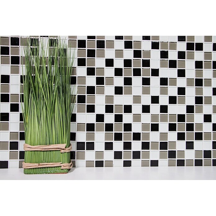 Samoljepljiva mozaik pločica Quadrat Crystal Mix SAM 4CM30  (30 x 30 cm) | BAUHAUS