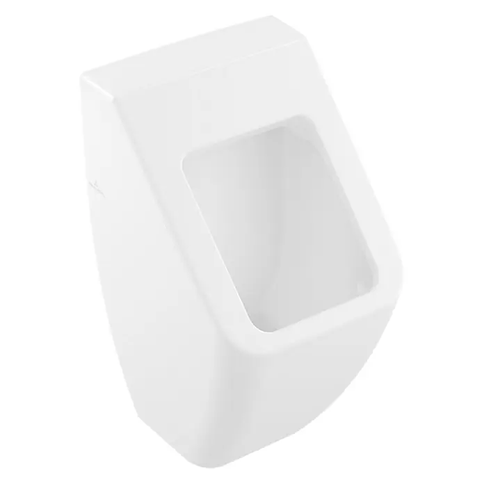 Villeroy & Boch Venticello Urinal - Geeignet für: Montage ohne Deckel, Unbeschichtet, Zulauf: Hinten, Weiß - Weißes Urinal für den Sanitärbereich, modernes Design für stilvolle Badezimmer. Ideal für öffentliche und private Toiletten.