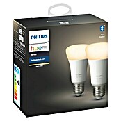 Philips Hue Ledverlichtingset White (E27, 9 W, Warm wit, Dimbaar, 2 stk.)