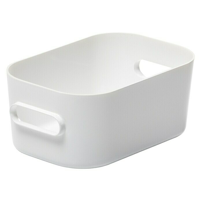 SmartStore Aufbewahrungsbox Compact (L x B x H: 14,5 x 9 x 6 cm, Kunststoff, Weiß)