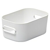SmartStore Aufbewahrungsbox Compact (L x B x H: 14,5 x 9 x 6 cm, Kunststoff, Weiß)