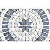 Antiek marmer (61 x 61 cm, Zwart/Grijs/Wit, Mat)