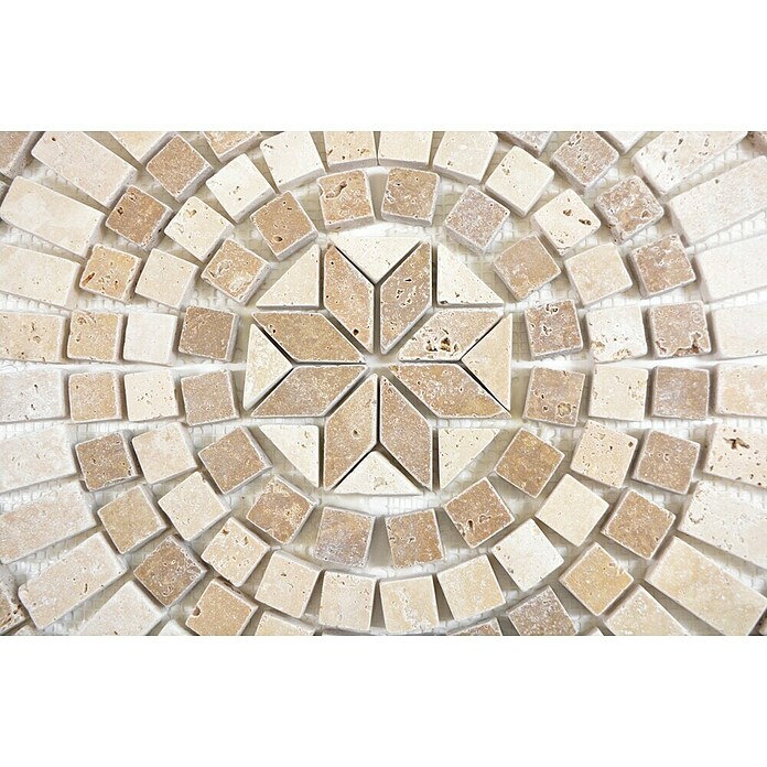 Antiek marmer (61 x 61 cm, Beige/Bruin, Mat)