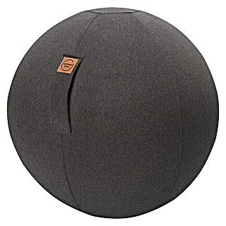Sitting Ball Gymnastikball Felt (Anthrazit, Durchmesser: 65 cm, Material Bezug: 100 % Polyester)