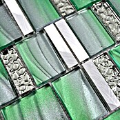 Mosaikfliese Crystal Mix XCM SUN07 (29,7 x 29,5 cm, Grün, Glänzend)