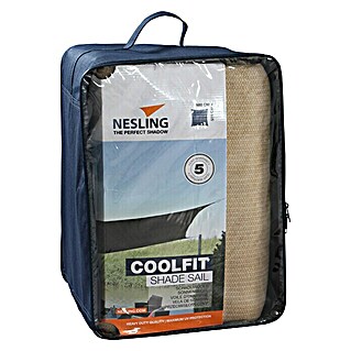 Nesling Sonnensegel Coolfit (L x B: 500 x 500 cm, Sand, Quadratisch)