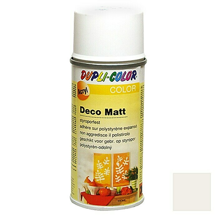 Dupli-Color Deco Mat Acrylspuitlak (Wit, 150 ml, Mat)