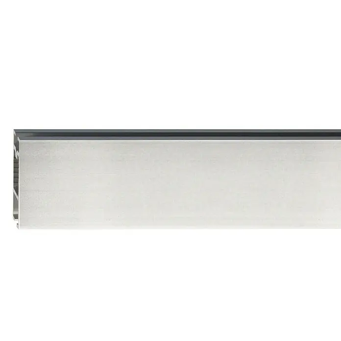 Expo Ambiente Gardinenprofil Multitrack - Anzahl Läufe: 1 Stk., Edelstahloptik, Länge: 210 cm - Aluminiumprofil mit glatter Oberfläche, ideal für moderne Bau- und Designanwendungen. Vielseitiges Material für diverse Projekte.