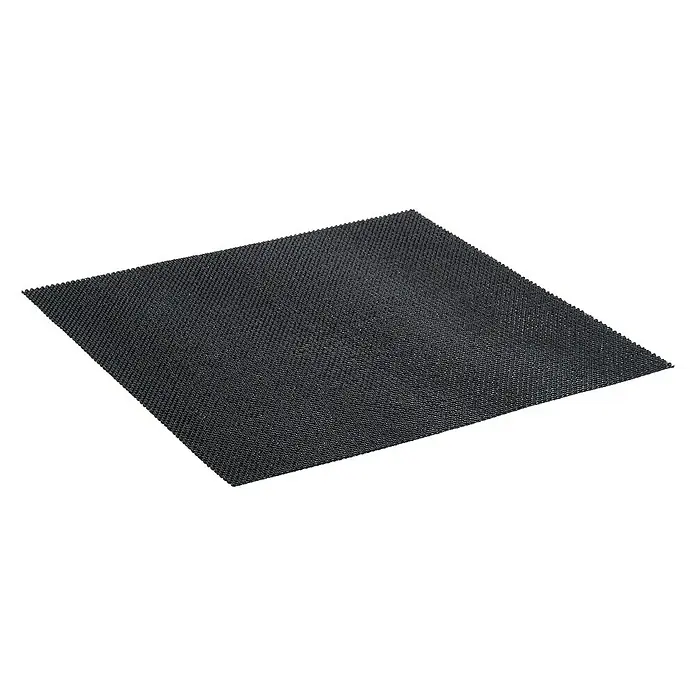 Lista Antirutschmatte - 450 x 450 mm - Ein rechteckiges, dunkles Grillnetz, ideal zum Grillen von kleineren Speisen, die sonst durch den Rost fallen würden.