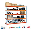 Simonrack Simontaller Estantería para cargas pesadas Simonforte Chipboard (L x An x Al: 90 x 180 x 200 cm, Capacidad de carga: 600 kg/balda, Número de baldas: 5 ud.)