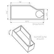 Ottofond Badewannenträger Flint A (Passend für: Badewanne Flint A 160 x 80 cm)