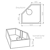 Ottofond Wannenträger Agadir (Passend für: Ottofond Eckbadewanne Agadir 125 x 125 cm)