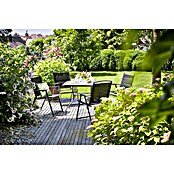 Sunfun Set de muebles de jardín Marta (5 piezas, Vidrio/Textil, Antracita)