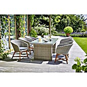 Sunfun Pauline Sillón de jardín (Bambus Grey, Ratán sintético, Ancho: 62 cm)