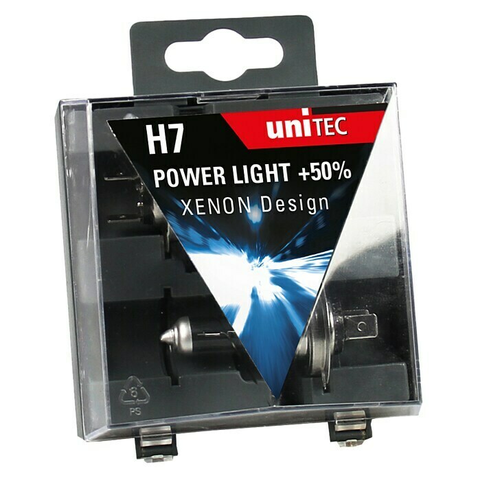 UniTEC Halogen-Scheinwerferlampe Power LightECE-Kategorie: H7, 1 Stk. Front View