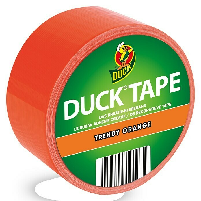 Duck Tape KreativklebebandTrendy Orange, 9,1 m x 48 mm Left Side View