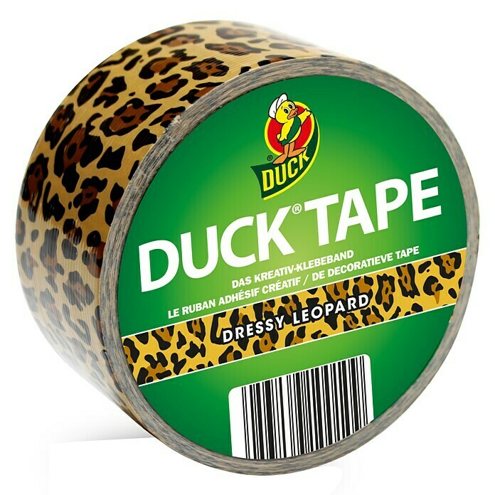 Duck Tape KreativklebebandDressy Leopard, 9,1 m x 48 mm Left Side View