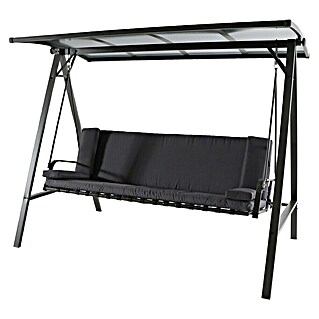 Sunfun Maja Hollywoodschaukel (B x T x H: 235 x 135 x 182 cm, Stahl, Anthrazit, Liegefunktion)