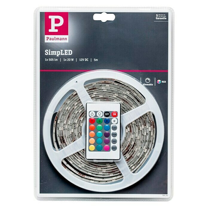 Paulmann LED-Band Strip RGB5 m, Lichtfarbe: RGB, 20 W Unknown