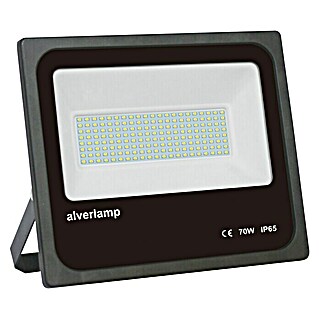 Alverlamp Proyector LED LMN (70 W, L x An x Al: 28,5 x 5 x 24 cm, Negro, Blanco neutro)