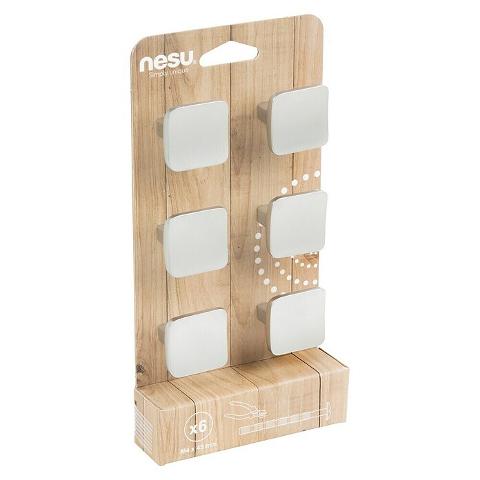 Nesu Tirador para muebles 815517 6 uds. (L x An x Al: 3,2 x 3,2 x 2,1 cm)