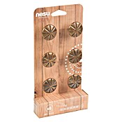 Nesu Pomo para muebles 2600C 6 uds. (Ø x Al: 31 x 21 mm, Acero)