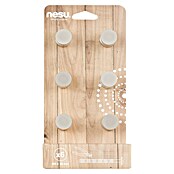 Nesu Pomo para muebles 20202 6 uds. (Ø x Al: 20 x 23 mm, Acero, Cepillado)