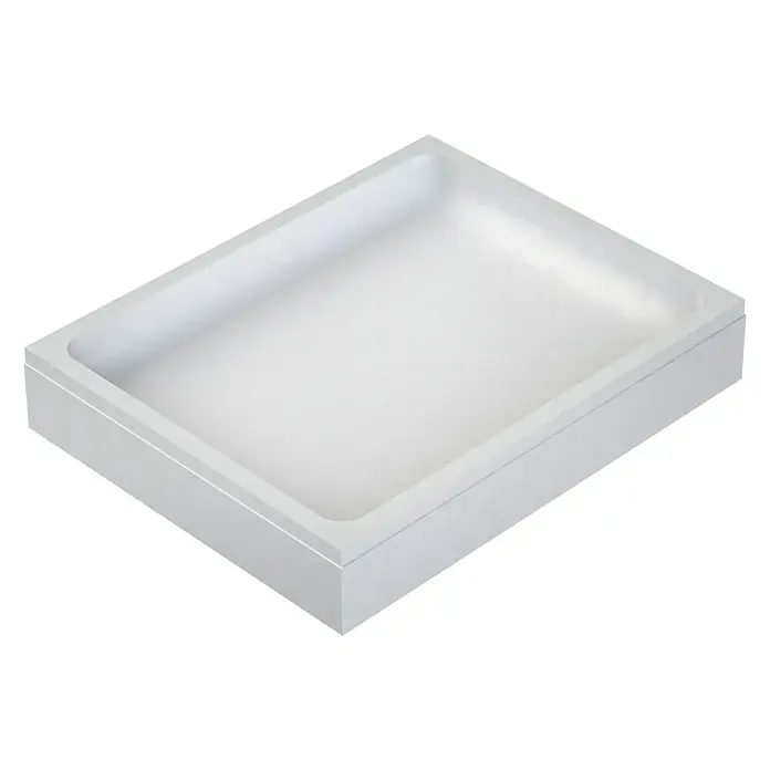 Ottofond Duschwannenträger Manila - L x B: 117 x 77 cm, Expandiertes Polystyrol, Weiß - Weiße rechteckige Duschwanne mit schlichtem, modernem Design. Ideal für jedes Badezimmer.