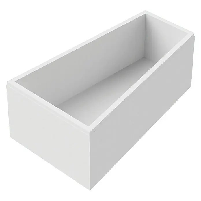 Ottofond Badewannenträger Cebu 1 B - Passend für: Badewanne Cebu 1B 170 x 100/65,5 x 50 cm - Ein weißer, rechteckiger Aufbewahrungsbehälter, ideal für die Organisation im Haus. Stilvolles Design für vielseitige Nutzung.