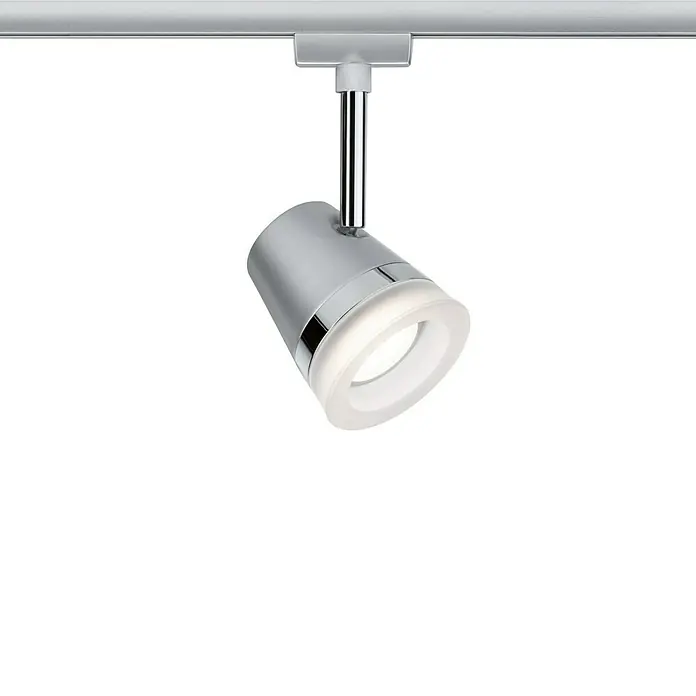 Paulmann URail Spot Cone - Ø x H: 8,5 x 18 cm, GU10, Ohne Leuchtmittel, Chrom - Silberner LED-Strahler für die Deckenmontage mit einem modernen und minimalistischen Design für eine stilvolle Beleuchtung.