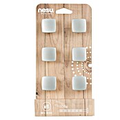 Nesu Tirador para muebles 2871 6 uds. (L x An x Al: 2,5 x 2,5 x 1,9 cm, Acero, Mate)
